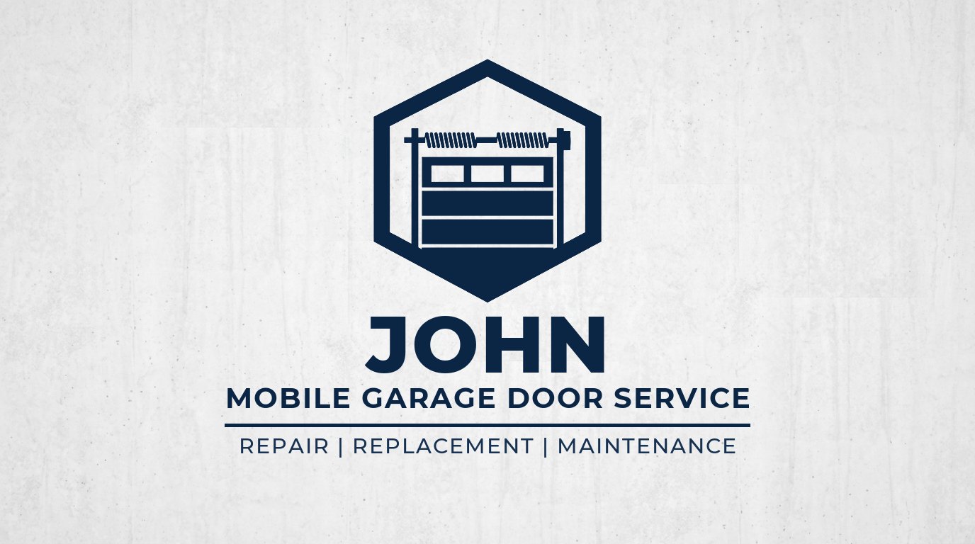 John Mobile Garage Door Service Logo